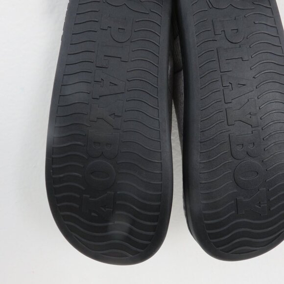 Playboy plush teddy Gray Corduroy slides Slippers Size L 11-12 - Picture 7 of 7